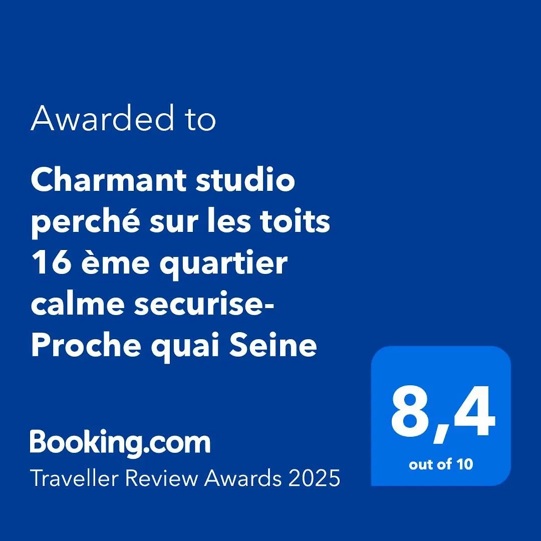 Perche Sur Les Toits, 16 Eme Quartier Calme Securise- Proche Quai Seine Roland Garros
